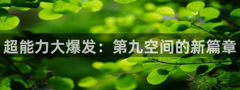 500彩票网代理注册官网入口：超能力大爆发：第九空间的新篇章