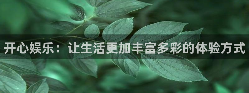 500彩票网体育eon：开心娱乐：让生活更加丰富多彩的体验方式