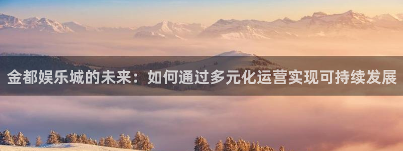 佛山市南海500彩票网机电仪器有限公司：金都娱乐城的未来：如何通过多元化运营实现